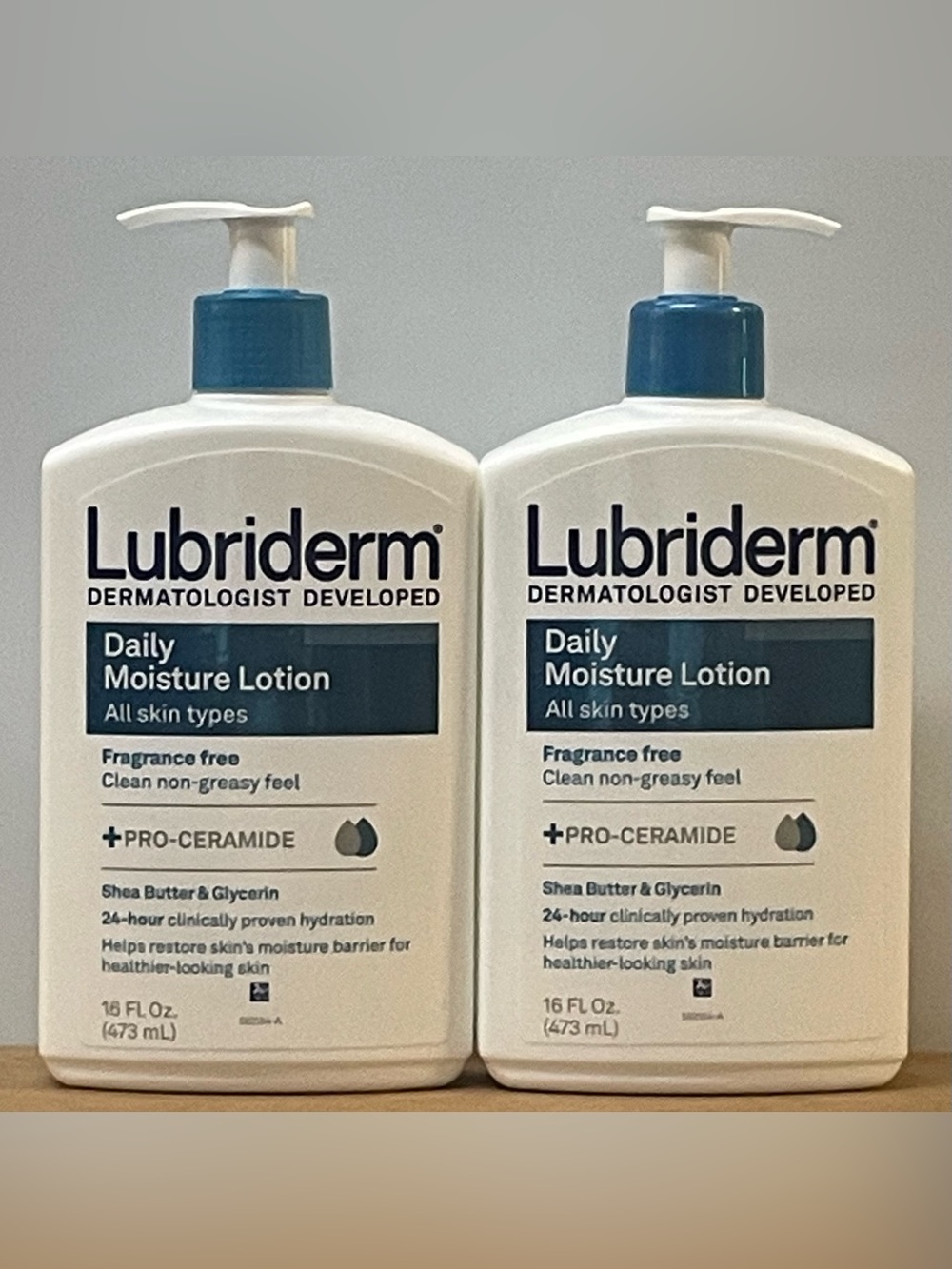 Lubriderm Daily Moisture Fragrance Free Lotion – 16oz (Pack of 2)